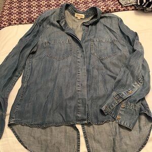 Cloth & Stone Blue Chambray Shirt